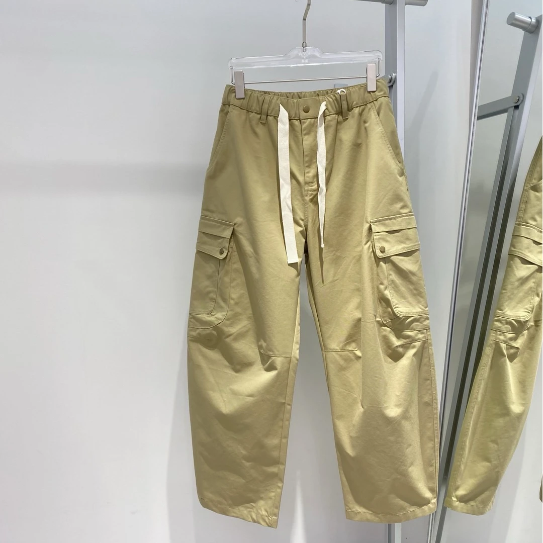 2024新款高品款春秋纯色百搭裤时尚休闲设计潮流宽松弯刀裤版型