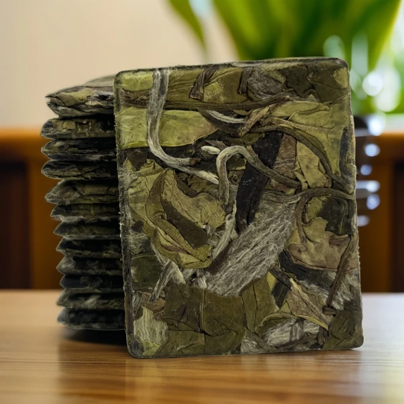 【尾货福利价】福鼎白茶2023年荒野白牡丹小方片·荒野牡丹饼干裸茶