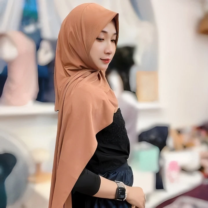 NICE.奈丝方便绕巾围巾女士女款百搭时尚纯色透气