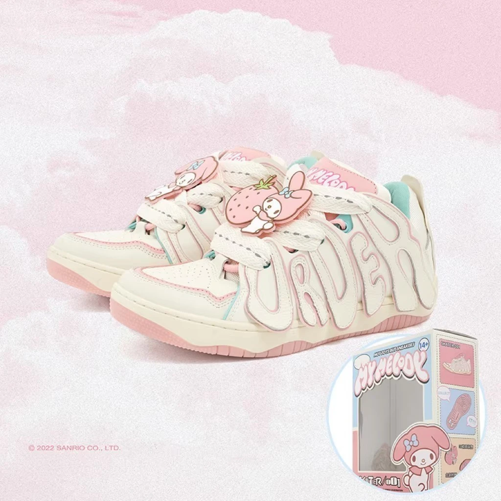 OLDORER X SANRIO My Melody SKATER 001美乐蒂联名面包滑板鞋女