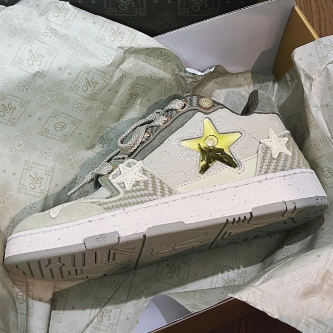 Kaa Beaster西湖龙井板鞋港风情侣鞋新品透气百搭联名星星鞋