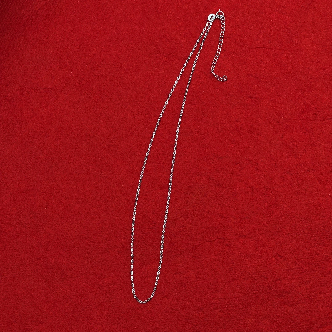 链子925银 【佰万银庄】S925银项链细链简约手工百搭复古素链万能链