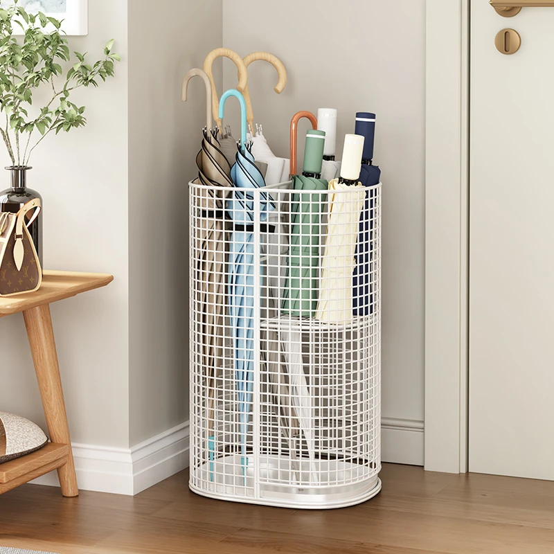 雨伞架子收纳挂架家用门口放伞置物架酒店大堂雨具挂钩收纳沥水桶