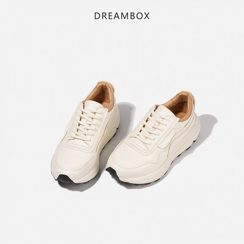 dreambox钧博vibram夏季透气厚底女鞋水洗马皮时尚休闲鞋老爹鞋