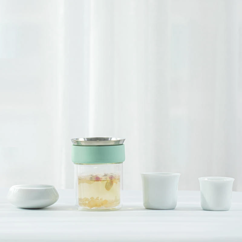 易杯茶具一体套装家用户外便携旅行露营整套快客杯一壶两杯