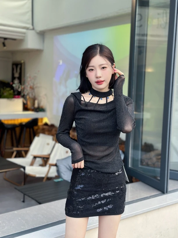 UU买手店UTUH黑色上衣TLWFA2N202
