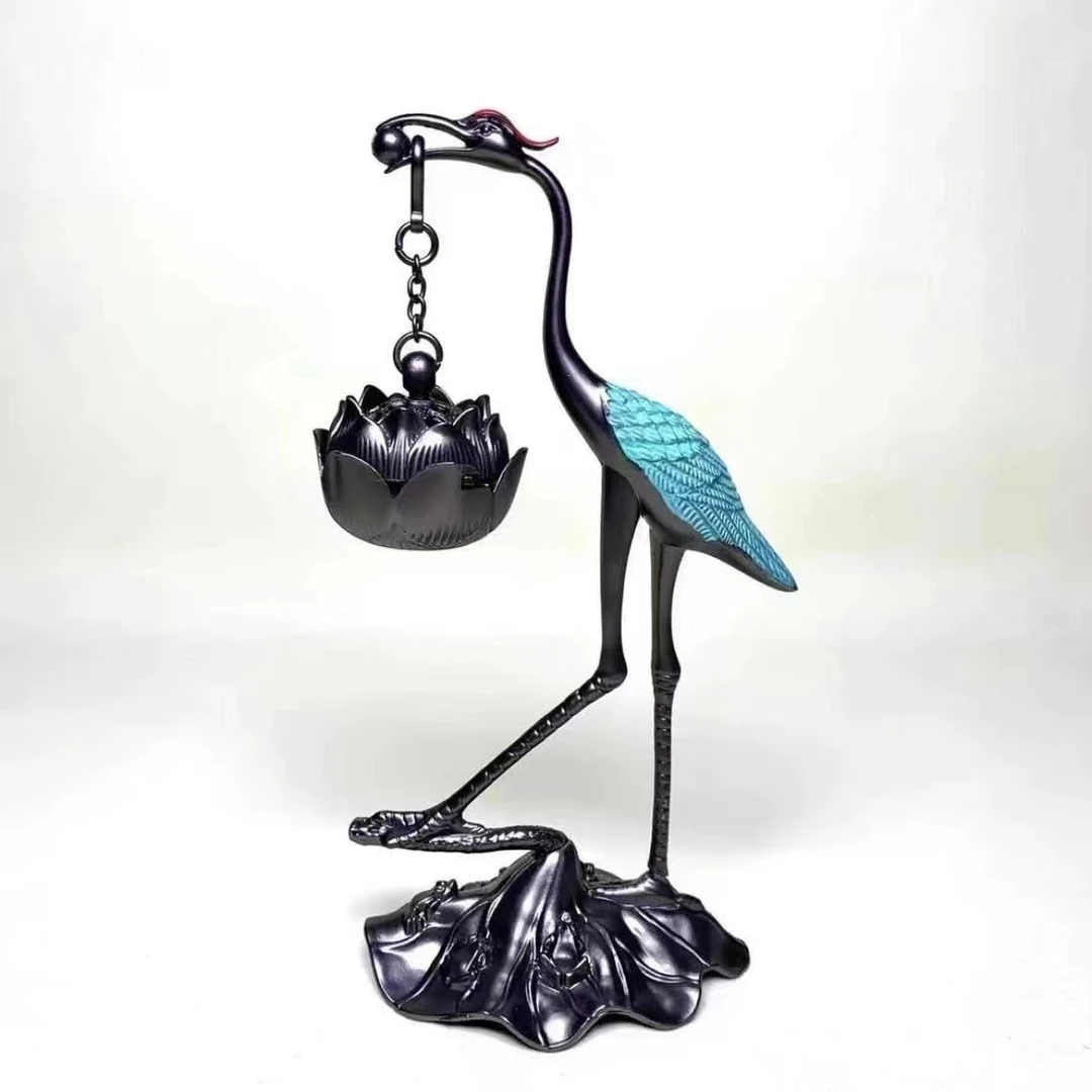 爆款仙鹤香炉莲花吊炉盘香海南沉香鹅梨炉香炉香炉熏香手工传统