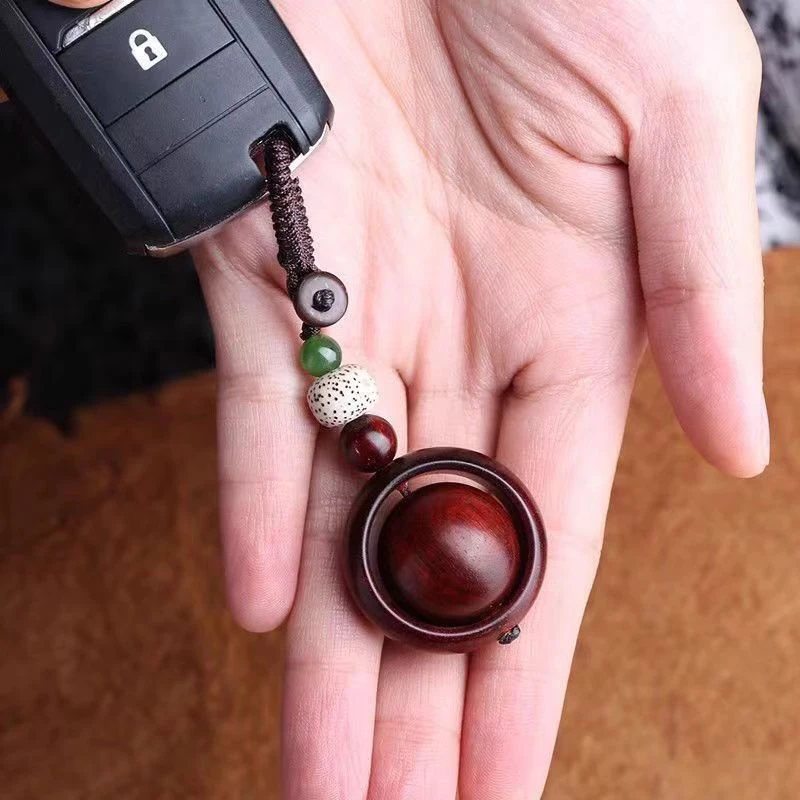 时来运转~时来运转高档汽车钥匙扣金星实心转运吊坠挂件