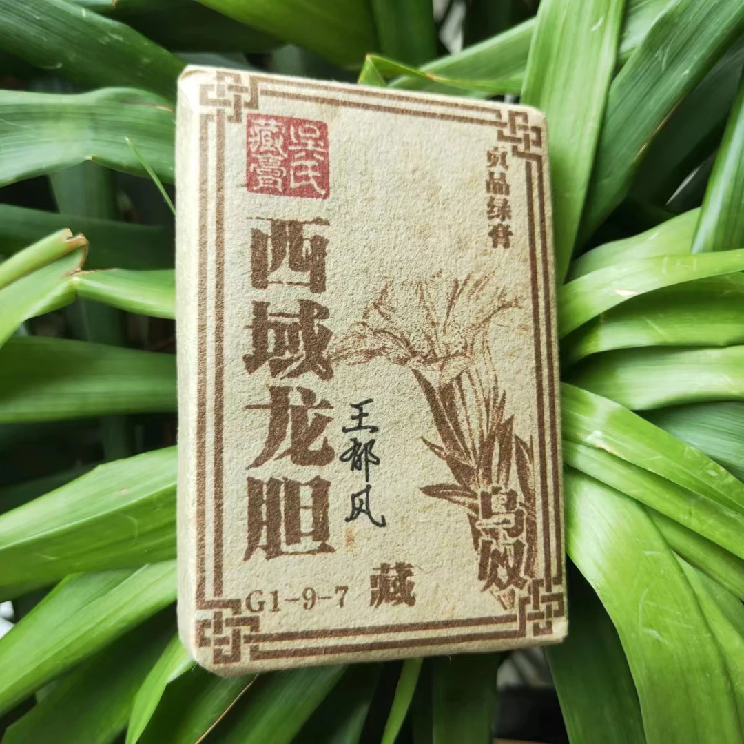 M雨腾古小号-吴氏藏膏G1-9-7西域龙胆WN贡品绿膏100g/砖 熟茶膏