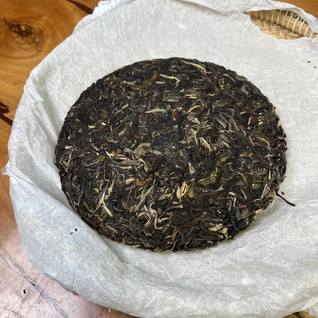 雨腾小号  小马私藏赠妹夫临沧拼配古树普洱茶357g/饼 生茶