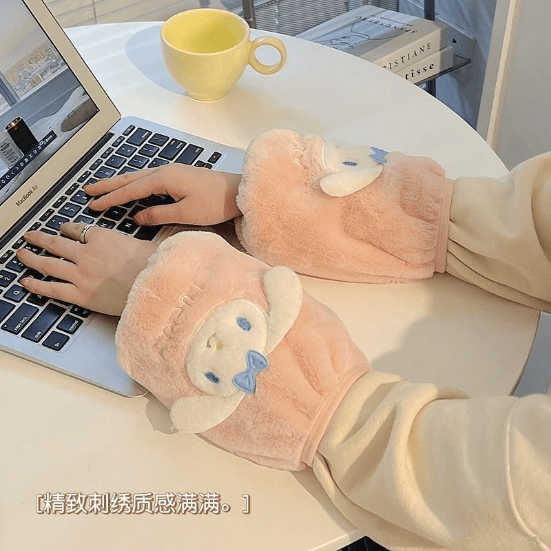 韩版ins可爱袖套女秋冬季套袖防脏学生护袖成人工作中长款手袖头