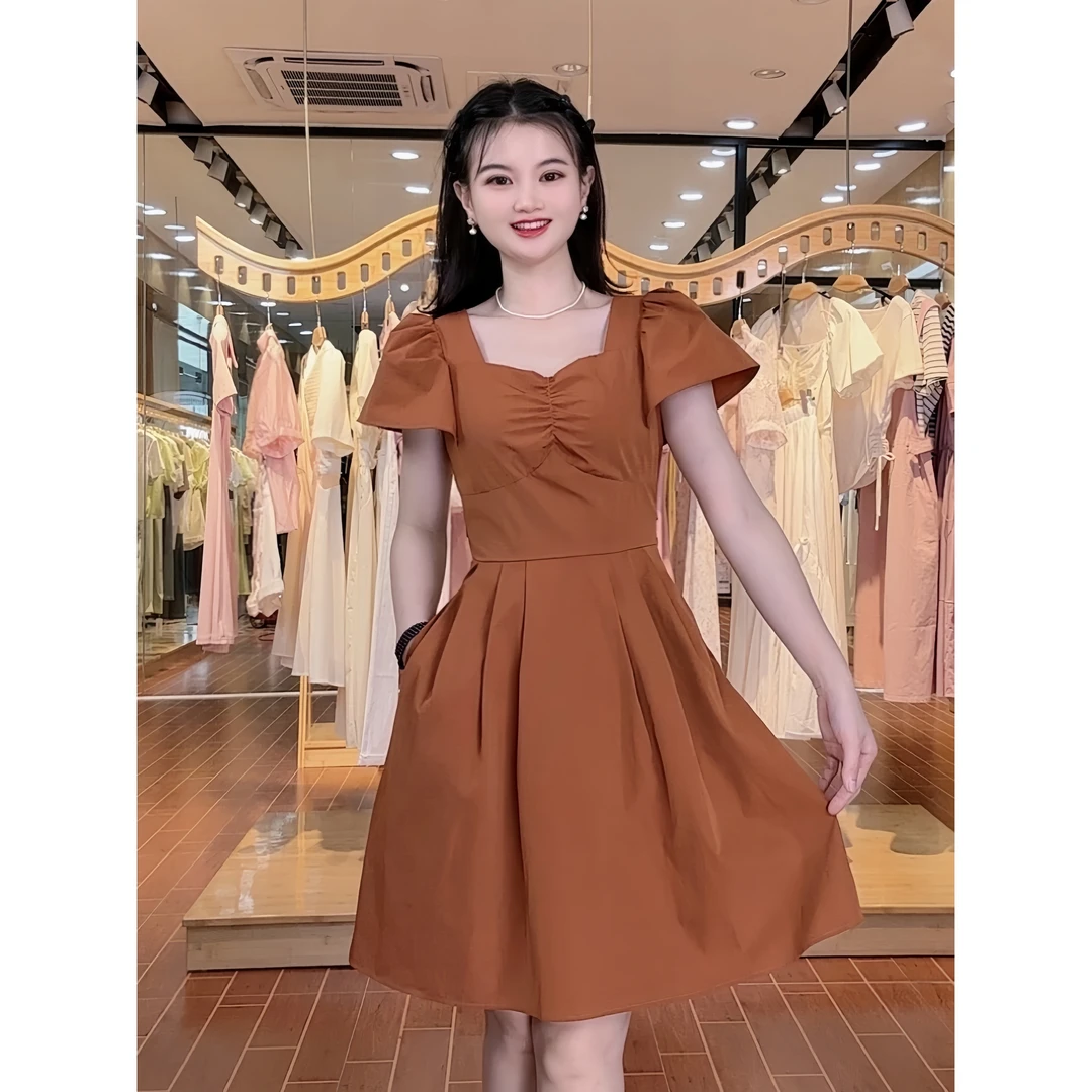 ASY/2025夏季新款尤莱特连衣裙【小个子】法式甜美风高腰短裙