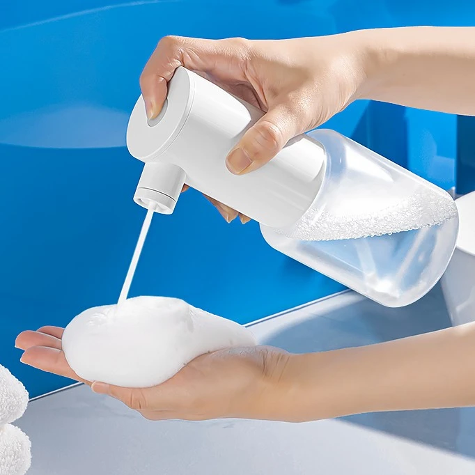 deHub电动起泡器家用洗发水洗面奶打泡机壁挂式沐浴露皂液泡沫机