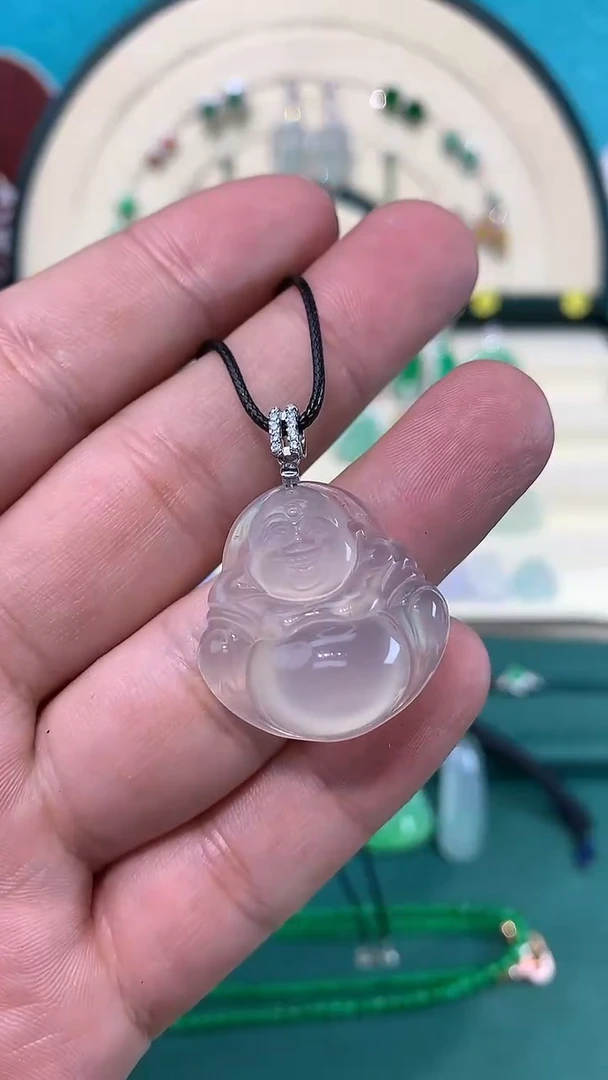 【闪购商品】玛瑙/玉髓颈饰银S925镶嵌【玛瑙佛公】