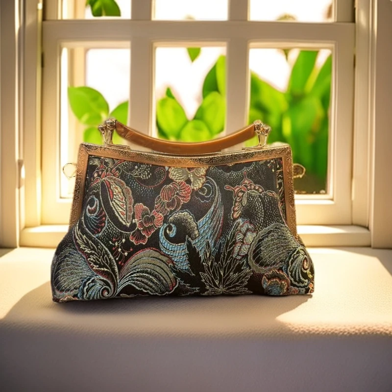 【繁花似锦亚克力口金包小】花位随机民族风气质女手提时尚女包357