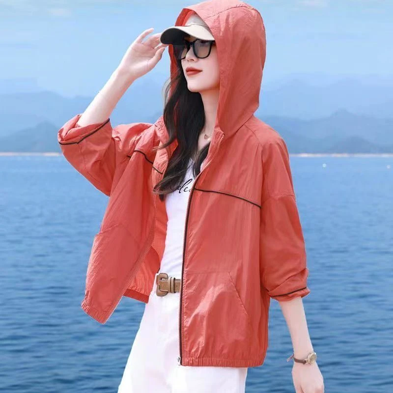 超仙轻薄防晒衣女夏季2024新款短款棒球服薄款外套休闲时尚防晒服