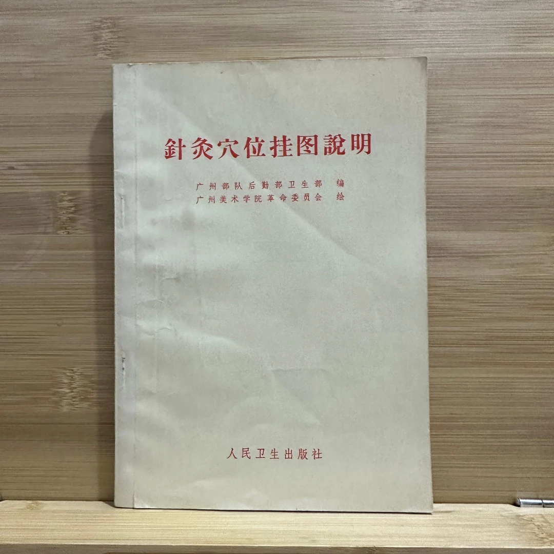 针灸穴位挂图说明  1971年版  原版旧书