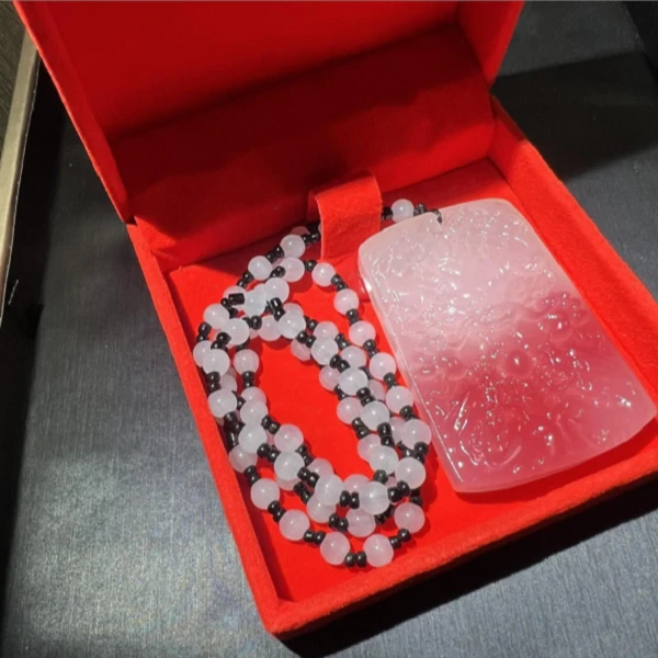 非金属仿珍珠手链 海云母变色龙牌