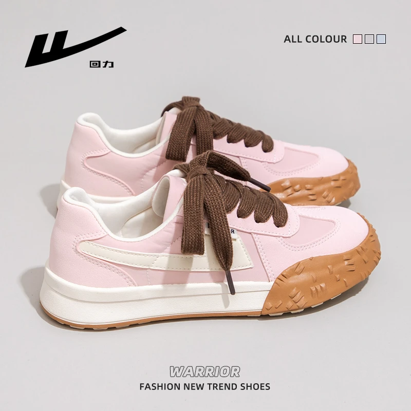 回力德训鞋女2025春季新款厚底百搭轻便透气时尚复古休闲帆布鞋