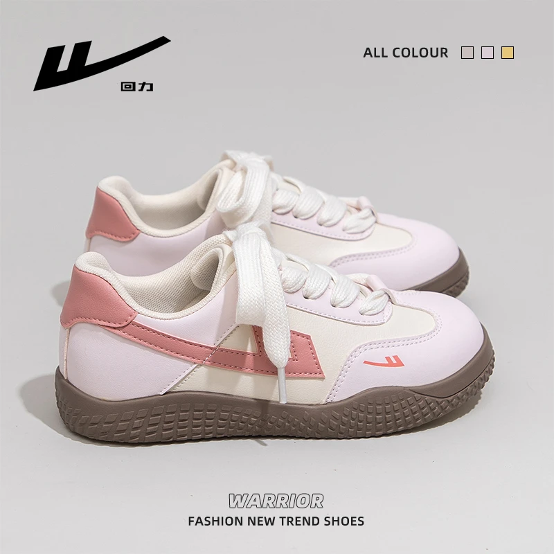 回力大头鞋女2025年春季新款休闲帆布鞋厚底防滑百搭德训鞋帆布鞋