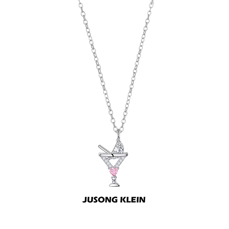 Jusong klein 钛钢项链 夏日海岛系列果汁项链女个性吊坠锁骨链