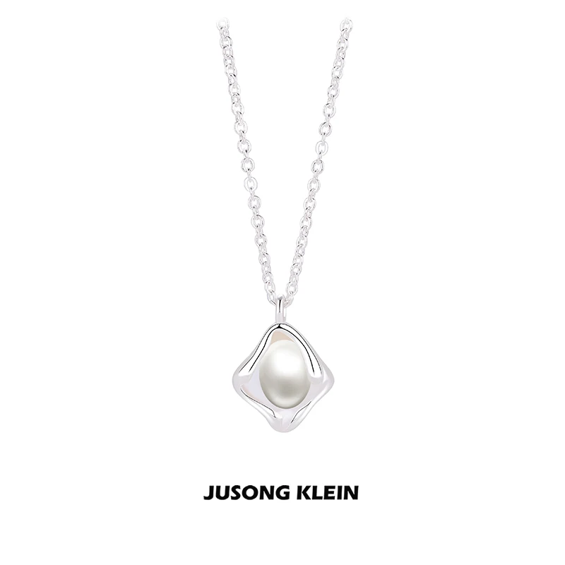 Jusong klein 钛钢项链 时髦好物简约不规则项链女小众设计锁骨链