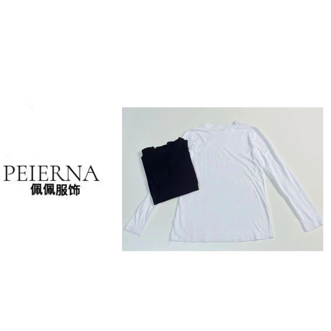 佩佩JA 【纸面膜T】韩国T恤  T10894  5105097  休闲打底纯色百搭