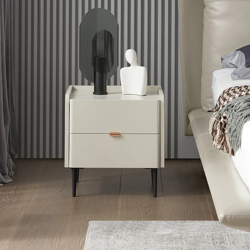 【特惠】不支持延期发货顾家家居双抽抽屉置物架床头柜类PT7806G