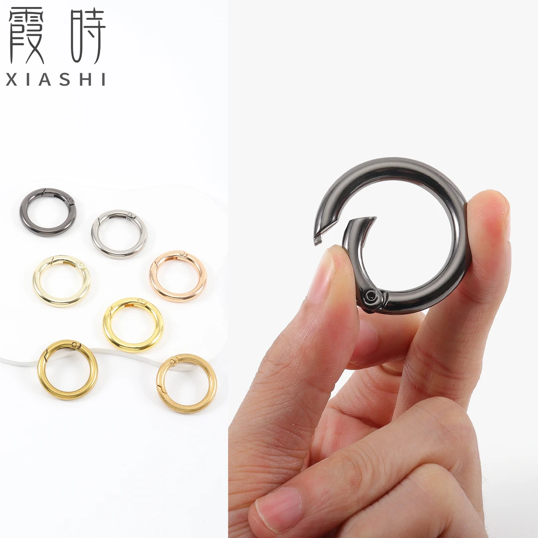 包包圆环金属圆圈扣弹簧圈开口环可拆卸环扣挂钩箱包五金扣配件