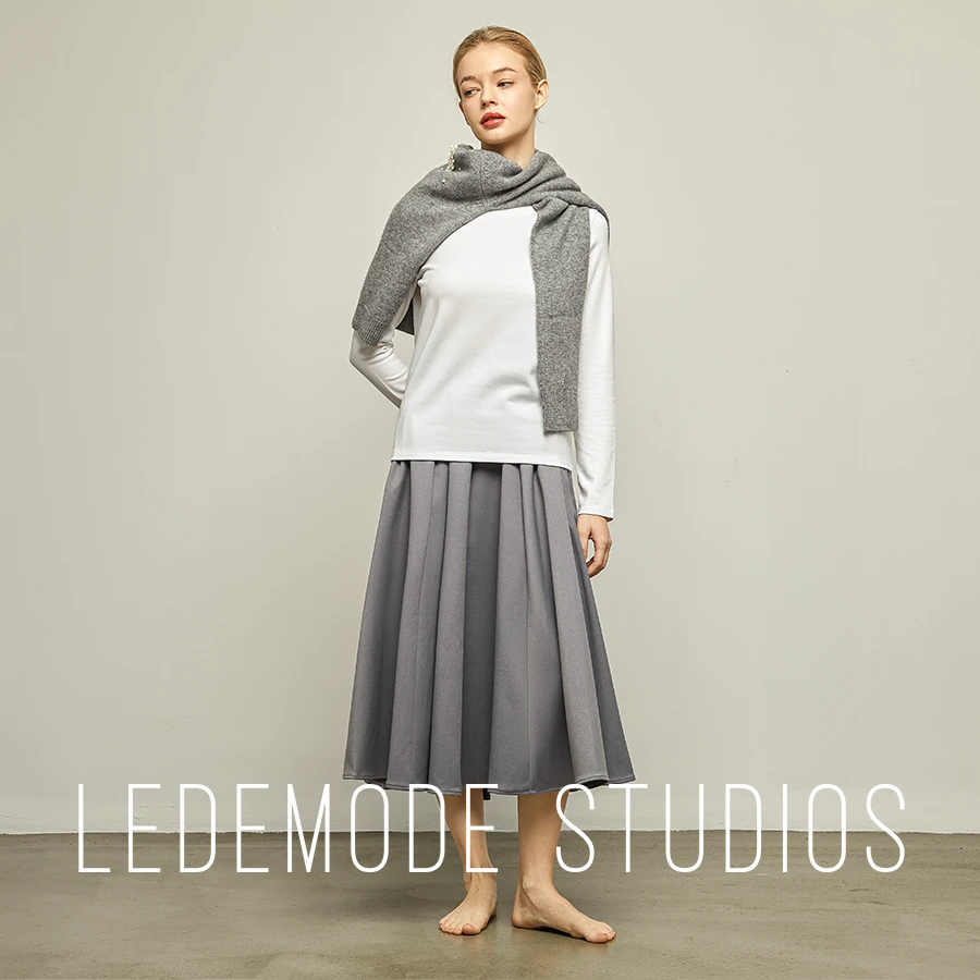 来末/3米用料厚款精纺TR松紧腰伞裙