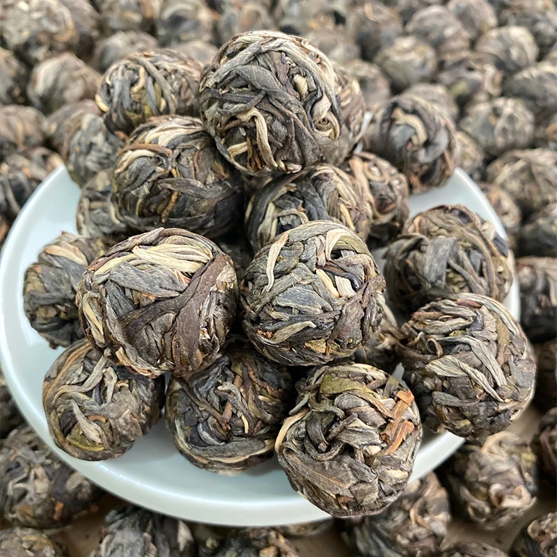 忙肺古树茶龙珠2023年云南普洱茶球普洱生茶叶小沱茶装200克