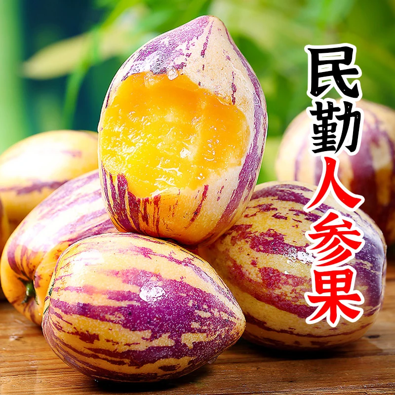 甘肃民勤沙漠人参果低糖水果3/5/8斤新鲜树上熟黄肉人参果
