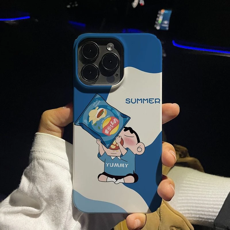 薯片蜡笔小新菲林苹果14pro/华为/OPPO/vivo/小米创意男女手机壳