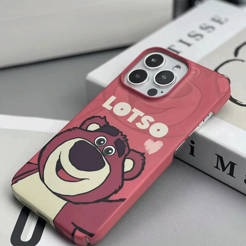 菲林高级感卡通草莓熊苹果/华为/OPPO/vivo/小米手机壳可爱硬壳