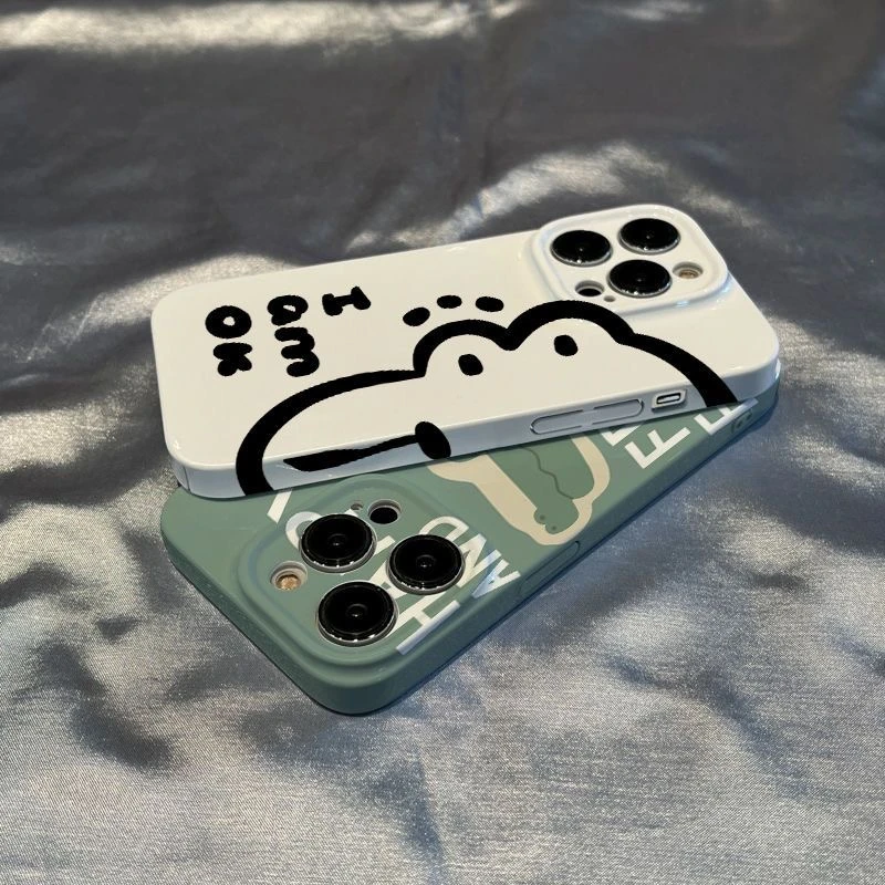 情侣款菲林高级感卡通鳄鱼苹果/华为/OPPO/vivo/小米手机壳硬小众