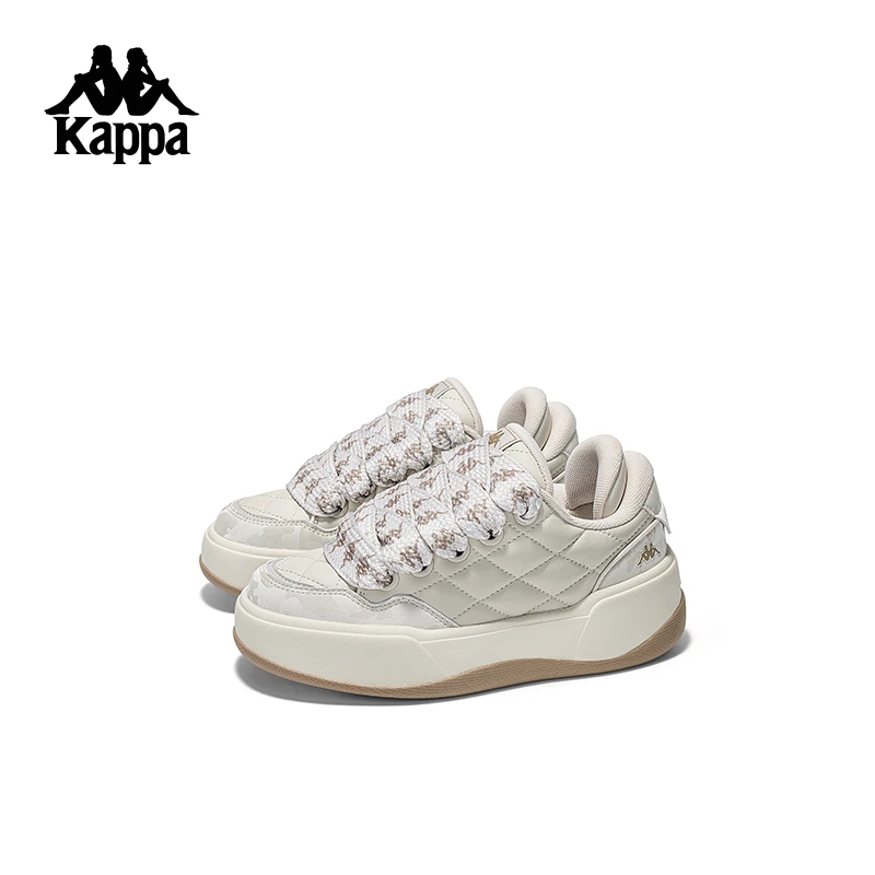 Kappa板鞋夏季透气女鞋休闲面包鞋潮流百搭运动鞋子K0EY5CC17CJ