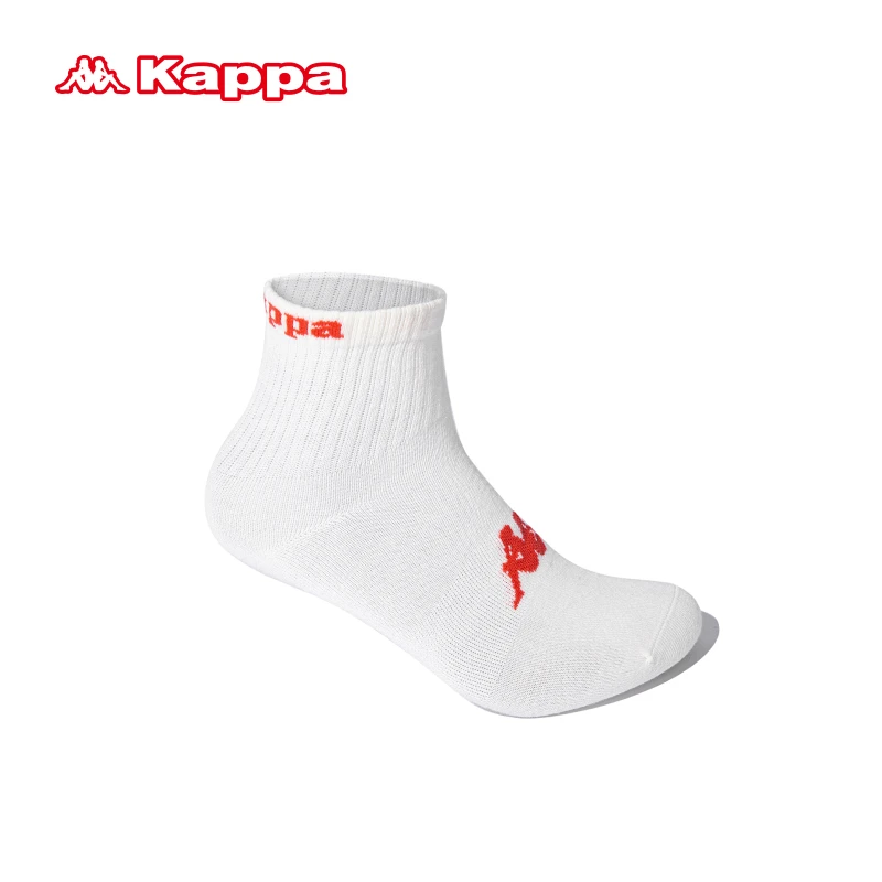 【新号专属】Kappa运动袜子夏季舒适白色袜秋季时尚情侣中筒袜子