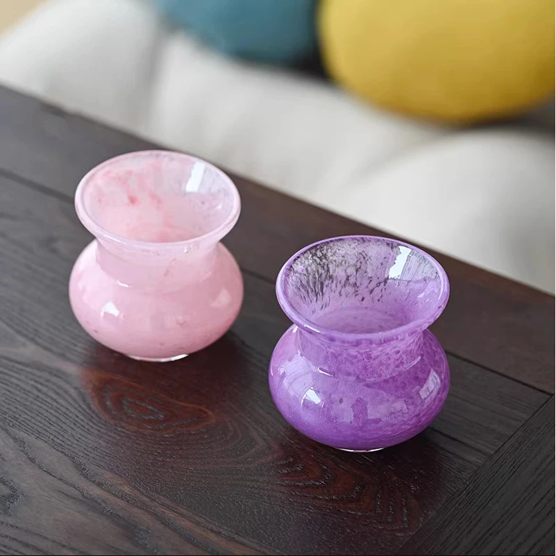 水晶玻璃建水小号茶洗茶具配件水盂茶渣缸废水渣斗笔洗烟灰缸