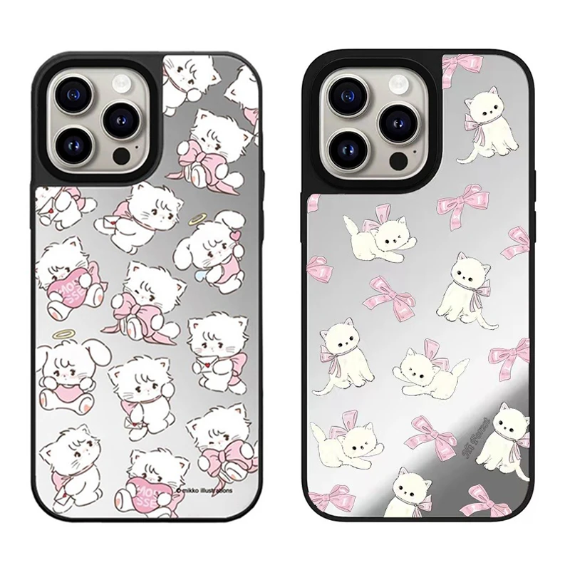 mikko猫咪小兔蝴蝶结小猫苹果16promax手机壳适用iphonr15 14保护