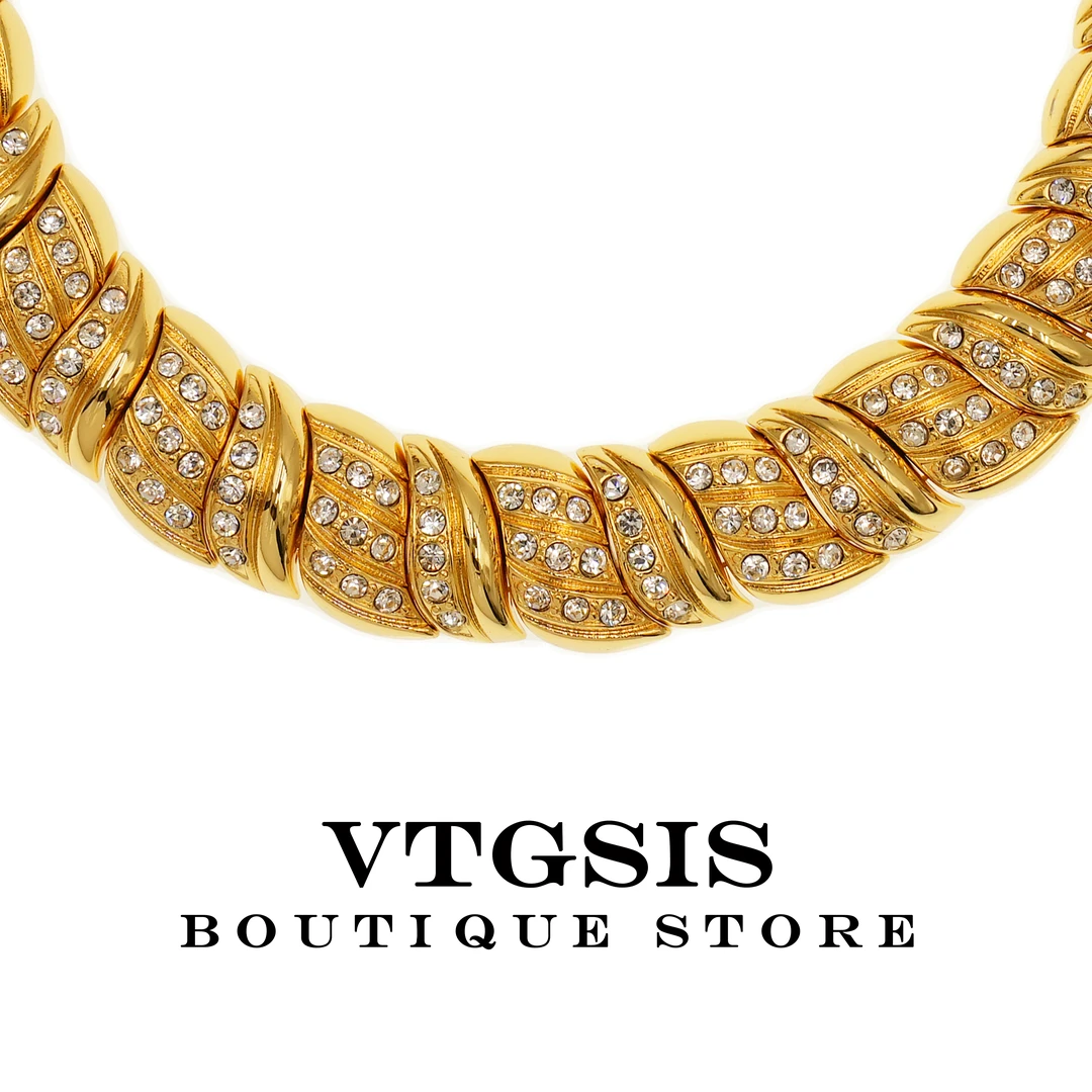 VTGSIS 合金项链 3615情迷莫斯科金色牛角项圈项链小众高级感配饰