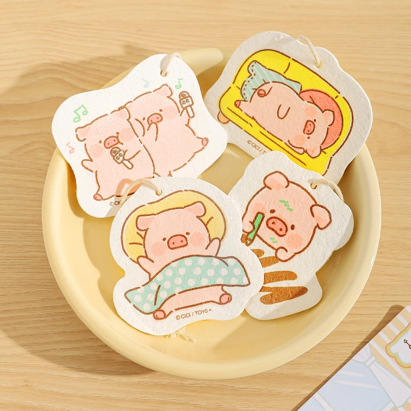 川岛屋&lulu猪联名 木浆棉洗碗海绵擦刷碗神器百洁抹布厨房魔力擦