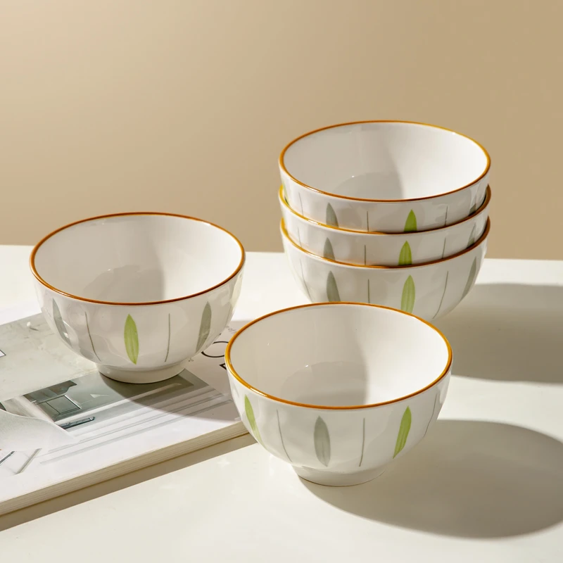 川岛屋日式米饭碗家用2024新款特别好看的陶瓷吃饭小碗釉下彩餐具