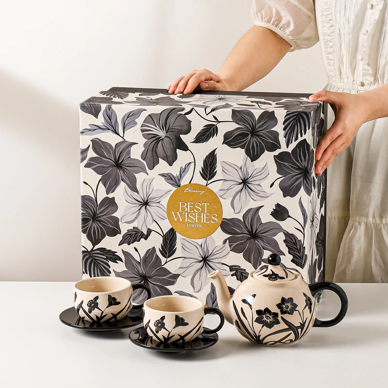 川岛屋北欧茶壶套装家用陶瓷泡茶壶2024新款乔迁礼物下午茶具礼盒