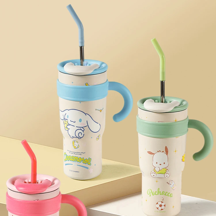川岛屋三丽鸥帕恰狗保温杯女生高颜值大容量水杯巨无霸吸管冰霸杯