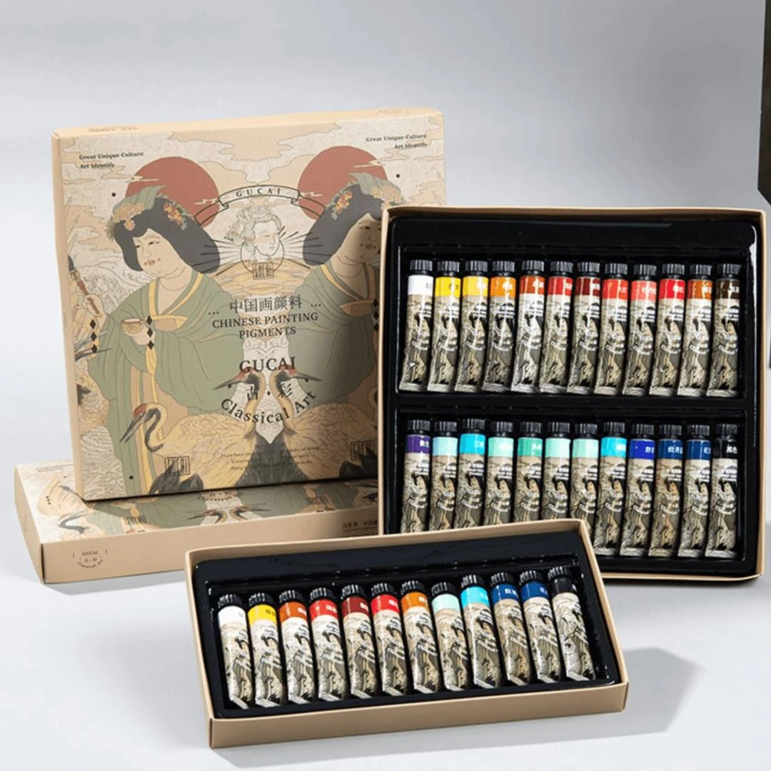 颜料鲁本斯管状中国画颜色古彩工笔花鸟画水墨画细腻颜彩 S-LBS02
