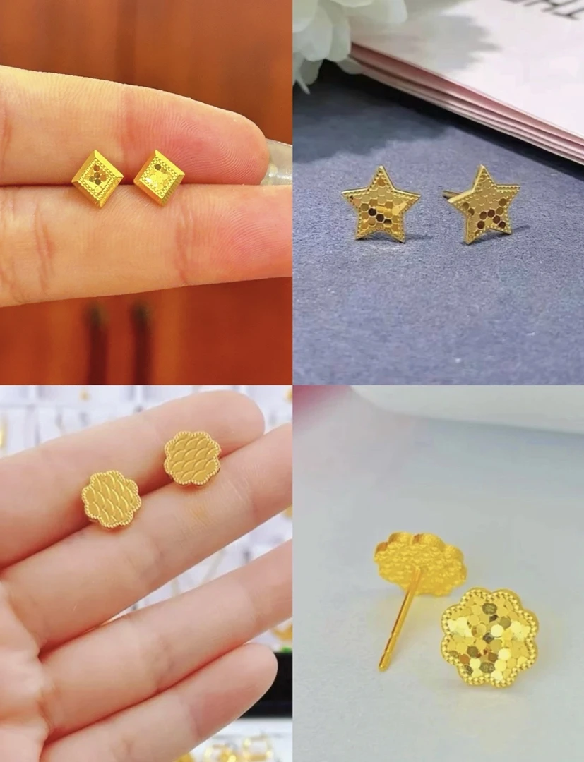 合金耳饰 精工【新款耳钉组合】时尚百搭精美气质轻奢经典精致