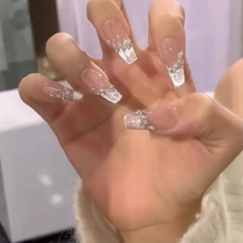 【月桂女神】穿戴式美甲贴片高贵仙气温柔款锆石猫眼款纯手工制作