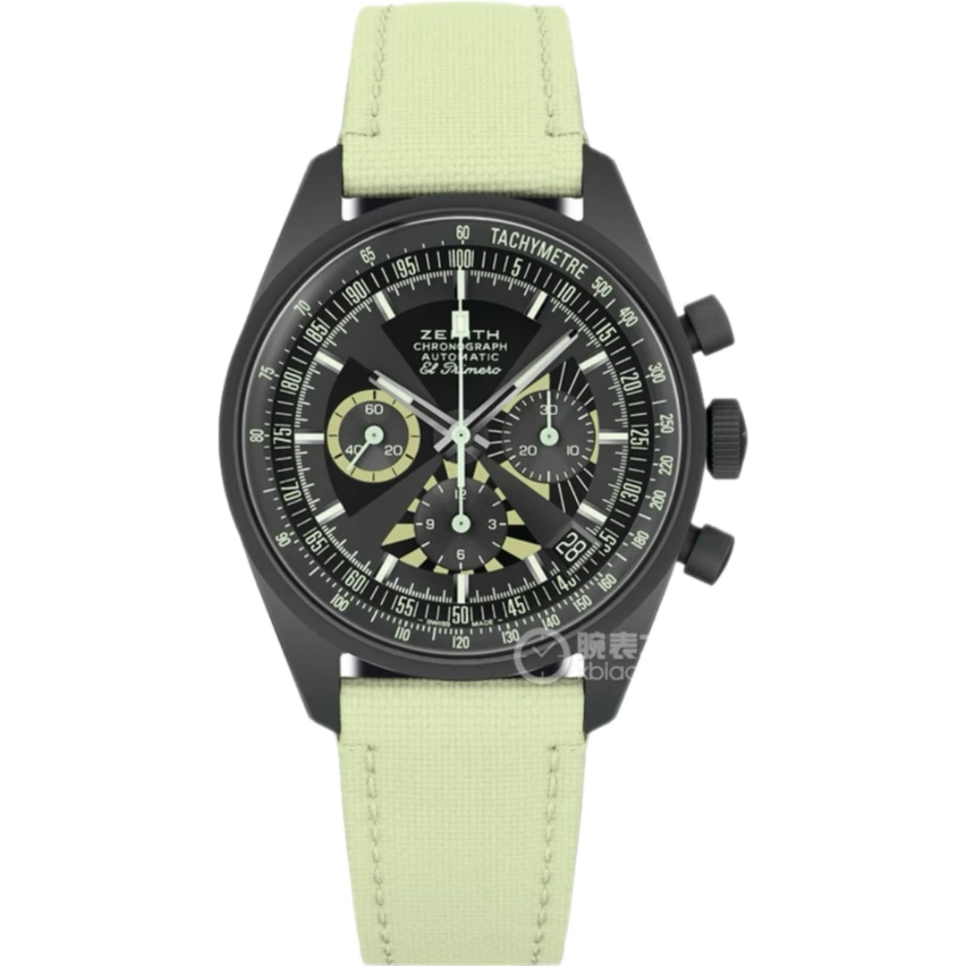 95新 Zenith/真力时 旗舰系列/钛合金材质夜光表带/22年全套/38mm