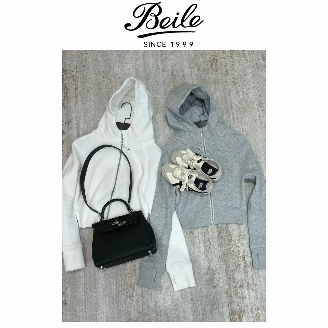 【Scuba系列】lu家加绒短款经典百搭卫衣873