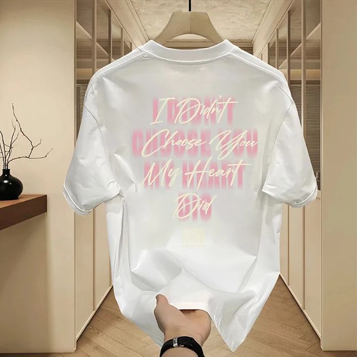 美式痞帅重磅纯棉短袖T恤青年男女款夏季ins潮牌街头宽松圆领上衣